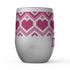 Fair Isle Hearts Stemless Wine Tumblers
